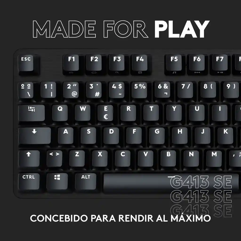 Logitech Teclado Gamer Mecanico G413 Se / Retroiluminado Led