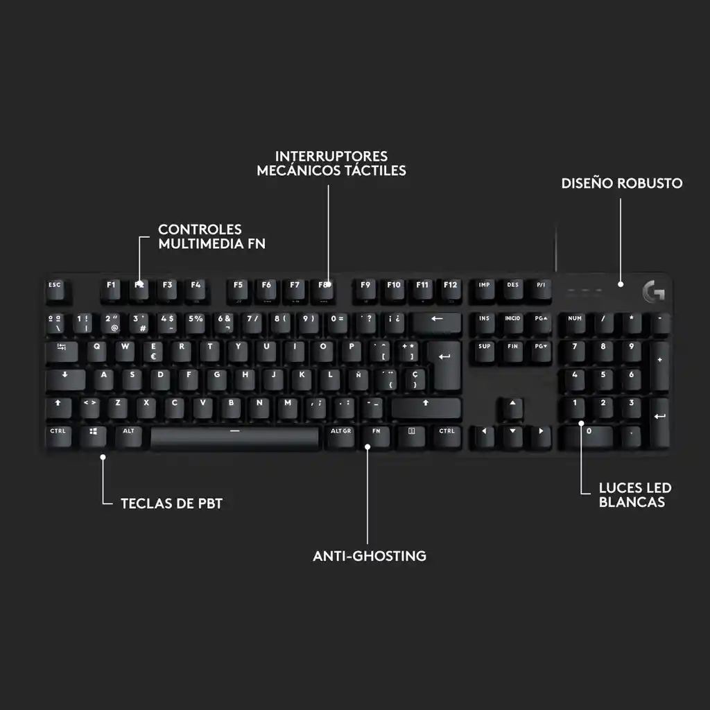 Logitech Teclado Gamer Mecanico G413 Se / Retroiluminado Led