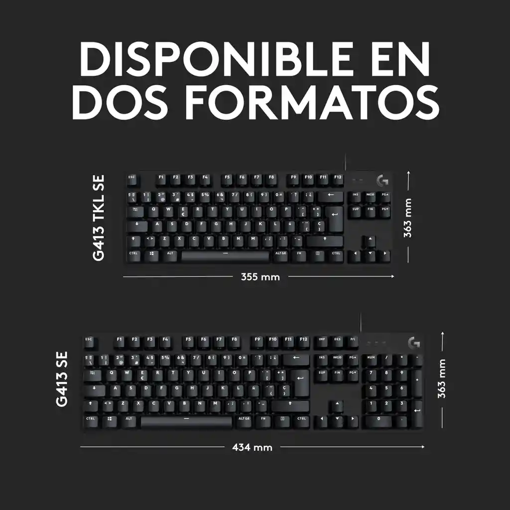 Logitech Teclado Gamer Mecanico G413 Se / Retroiluminado Led