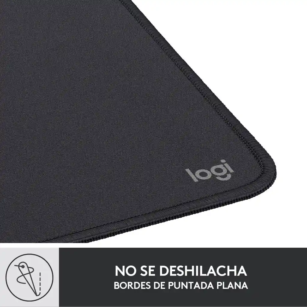 Logitech Pad Mouse Studio Series, Comodo Deslizamiento Suave Negro
