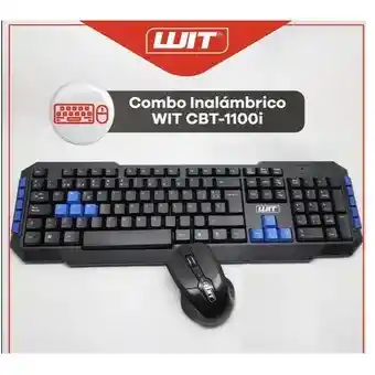 Wit Combo Teclado Mouse Inalambrico Gamercbt-1100I