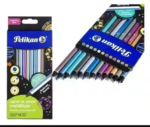 Pelikan Color Colores Metalicos12 Unidades