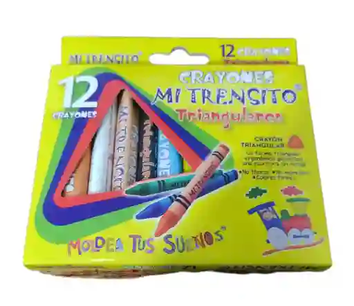 Crayones Triangulares Jumbo X 12 Und