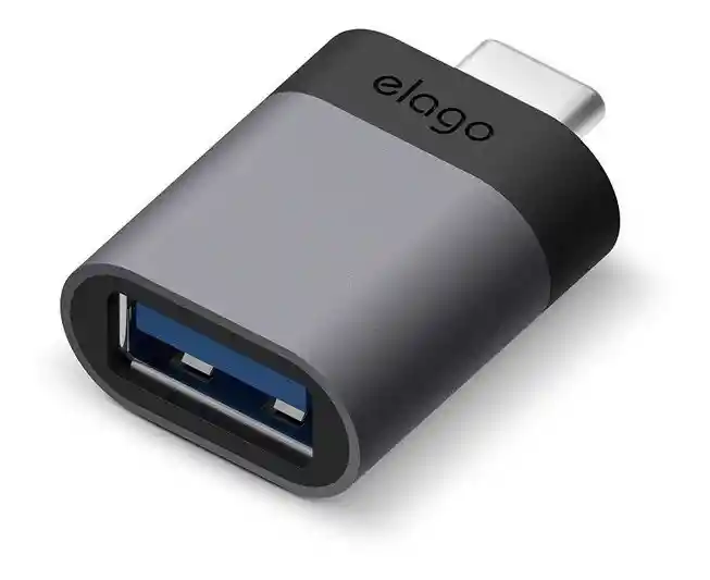 Adaptador De Usb-c A Usb 3.0 X 2 Unid Mini Elago Dark Gray