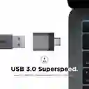 Adaptador De Usb-c A Usb 3.0 X 2 Unid Mini Elago Dark Gray