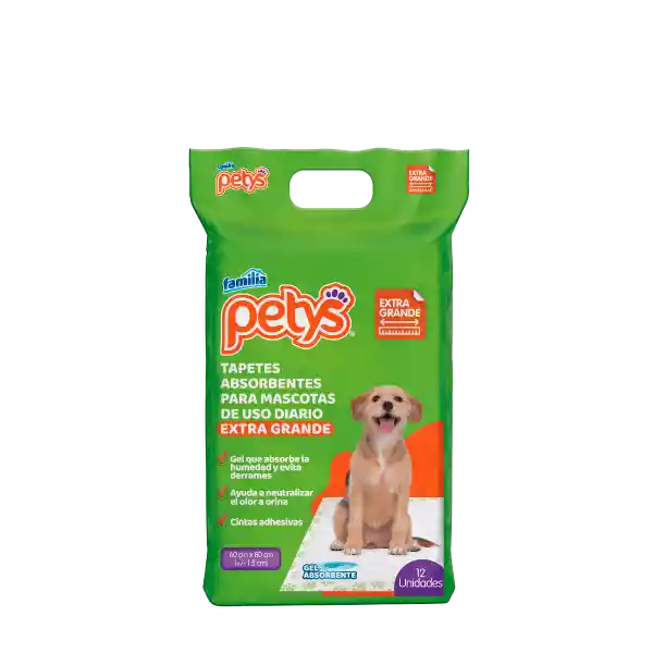 Petys Tapetes Extra Grande X 12 Unidades