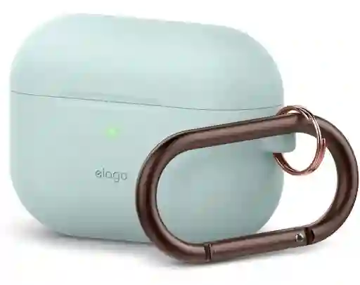 Elago Estuche De Silicona Para Airpods Pro Con Arnes En Verde Menta