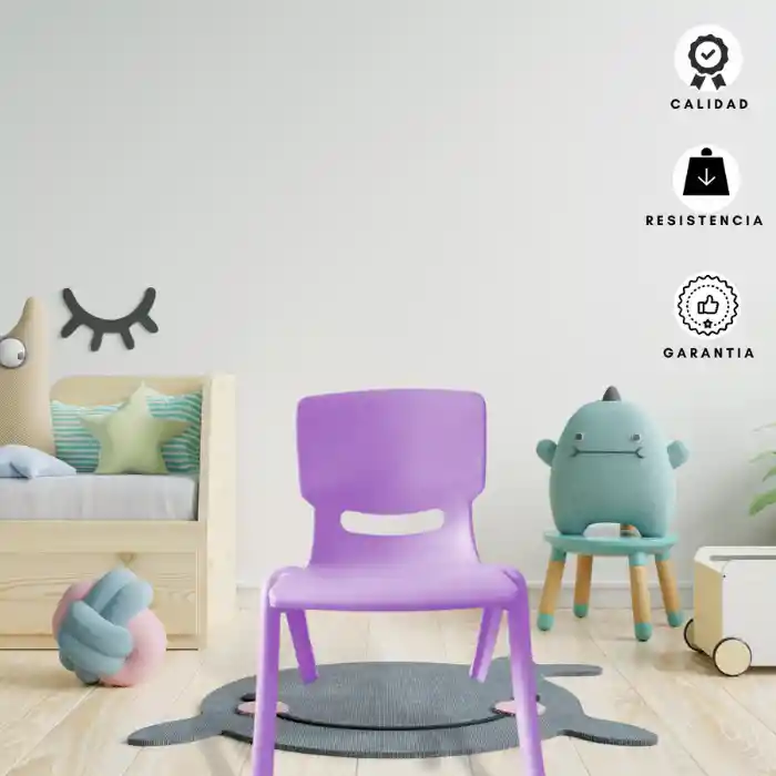 Silla Andy Infantil Morado Claro