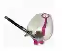 Kit Aerografo Profesional Más Compresor Rosado Blanco
