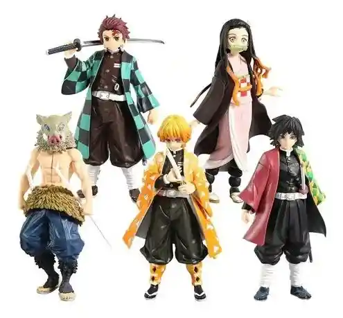 Figuras De Acción De Demon Slayer Kimetsu No Yaiba Colección X6