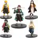 Figuras De Acción De Demon Slayer Kimetsu No Yaiba Colección X6