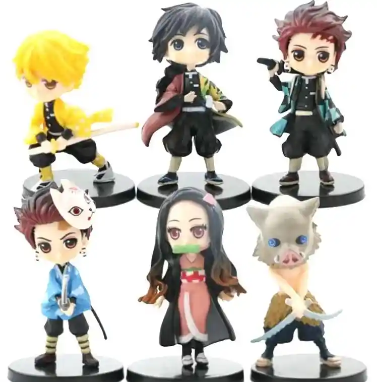 Figuras Colección Kimetsu No Yaiba X6