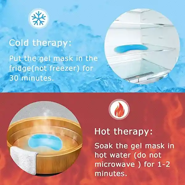 Gafas Gel Spa Ojos Antifaz Anti Ojeras Frio Dormir Hidratación Calor