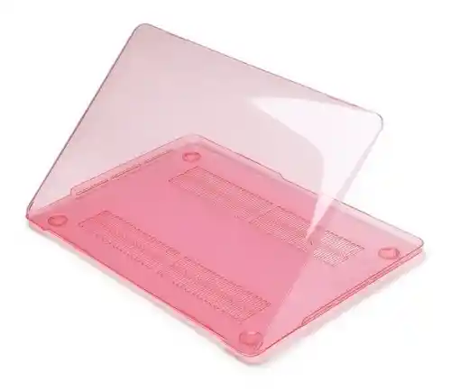 Macbook Carcasa / Case + Protector Tecladopro 13 Espanol, A1278 - Rosa Transparente