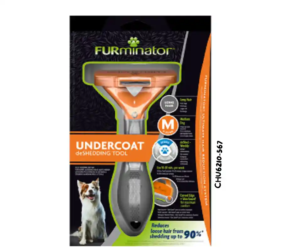 Furminator Cepillo Deslanador Perro Pelo Corto Raza Mediana