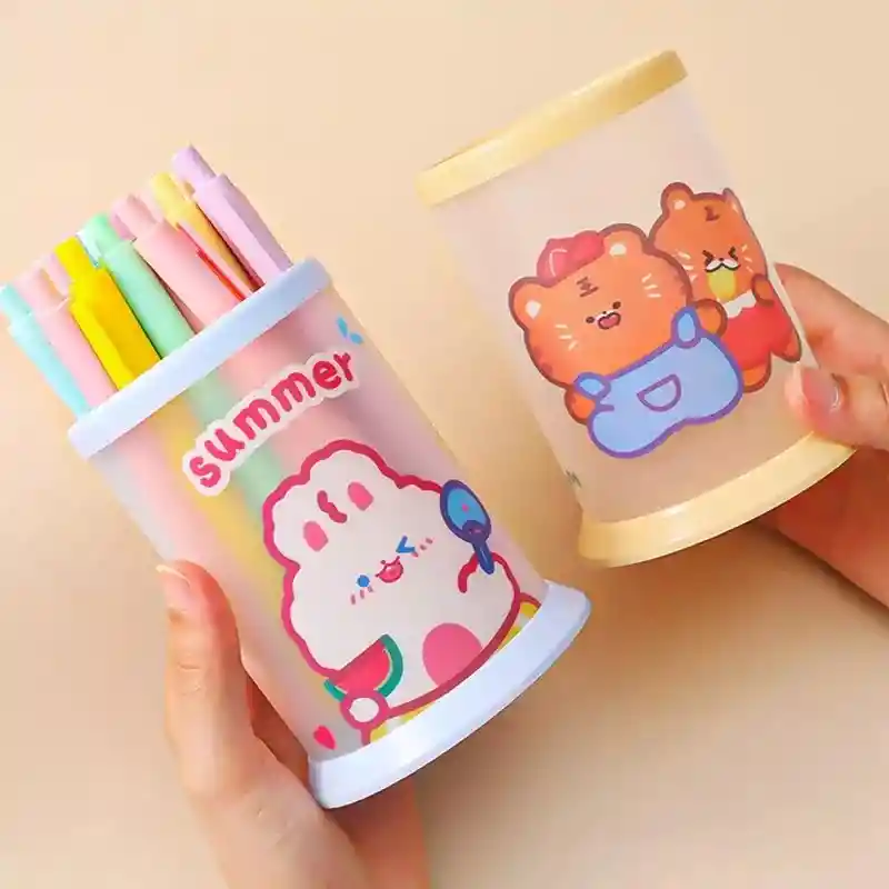 Organizador Cilíndrico Multiusos Kawaii Conejo