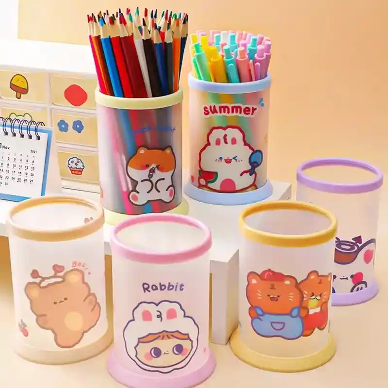 Organizador Cilíndrico Multiusos Kawaii Conejo