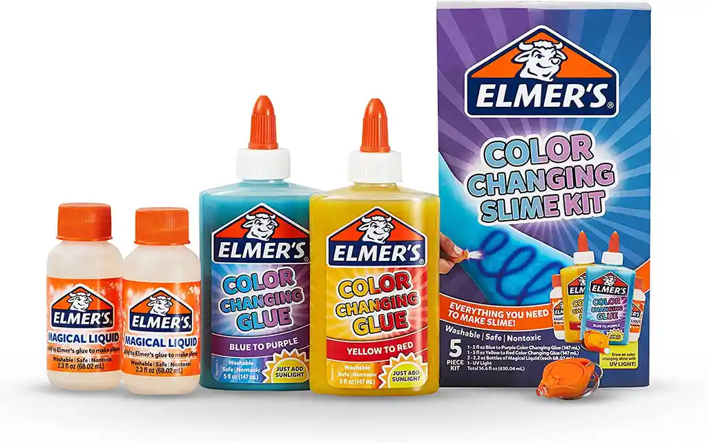 Kit De 5 Piezas Para Hacer Slime Que Cambia De Color! Color Changing Slime Kit