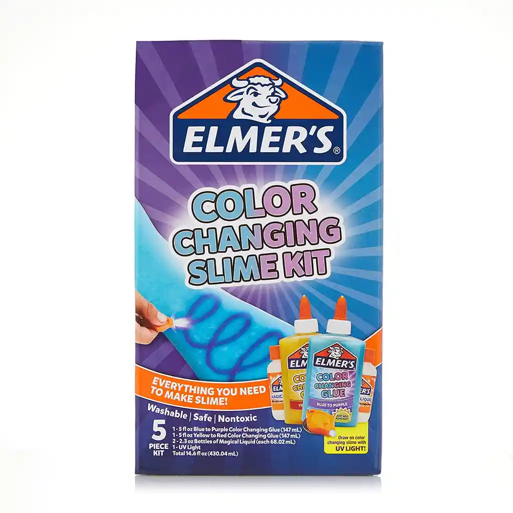 Kit De 5 Piezas Para Hacer Slime Que Cambia De Color! Color Changing Slime Kit