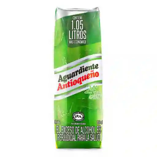 Antioqueño Aguardiente 1050Ml Tetrapack Tapa Verde