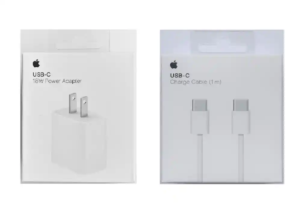 Ipad Cargador Original Apple 18w + Cable Tipo C 1m Con Conector Usb-c