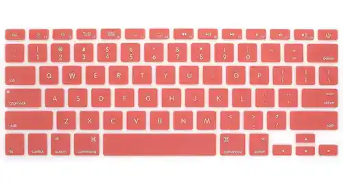 Macbook Carcasa / Case + Protector Tecladoair 11 Espanol, A1370-A1465 - Naranja Coral