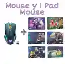 Pad Mouse Gamer De Diseño 35cm *25cm + Mouse Negro Inalámbrico Onikuma