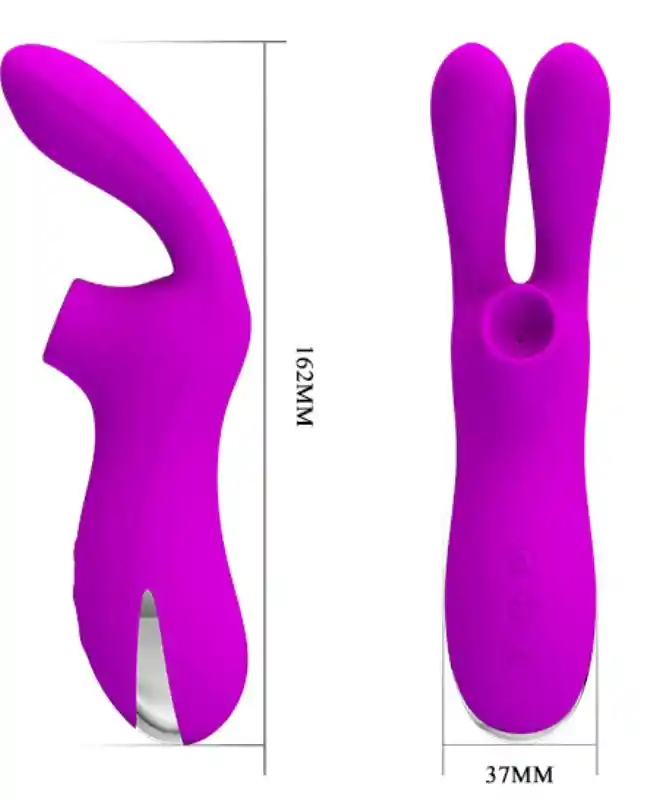 Vibrador Conejo Succionador Recargable.