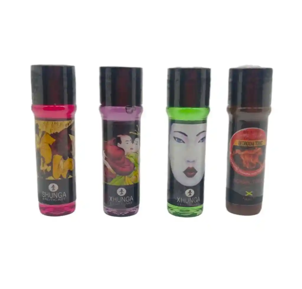 Kit *4 Estrechante Vaginal *10 Ml+multiorgasmo Doble Sensación Fría · Caliente *10 Ml+lubricante Anal Libido*10 Ml+potenciador Sexual Masculino Black Stallion