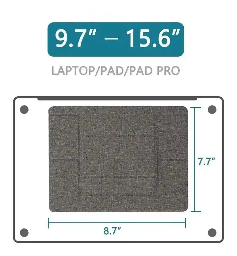 Soporte Adhesivo Para Portátiles De Hasta 15.6¨ Pyx En Negro