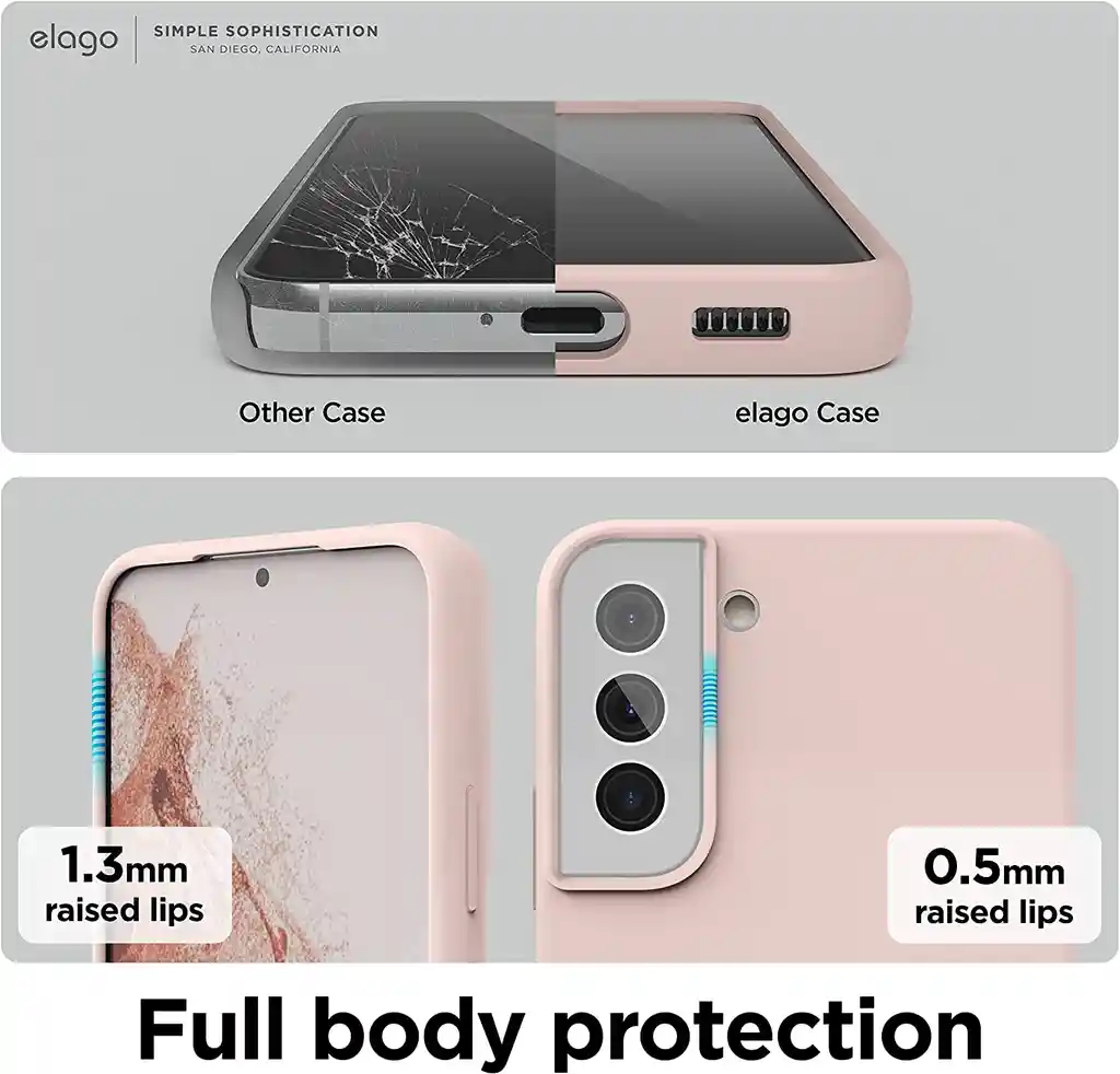 Galaxy Estuche Para S22 Plus Silicone Case Elago En Rosado