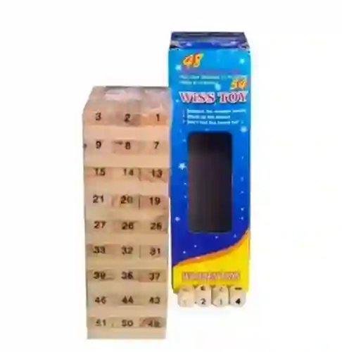 Juego De Madera Yenga De 54 Piezas (mediano)