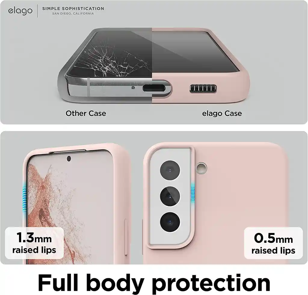 Galaxy Estuche Para S22 Silicone Case Elago En Rosado