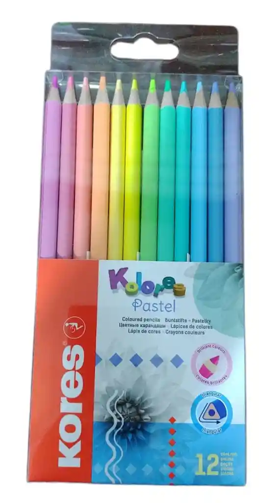 Kores Colores Pastel X 12 Und