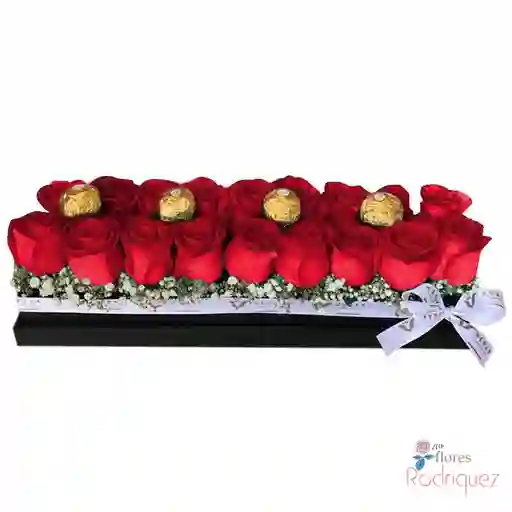 Caja De Rosas Amor Y Chocolate