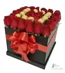 Rosas En Caja De Amor