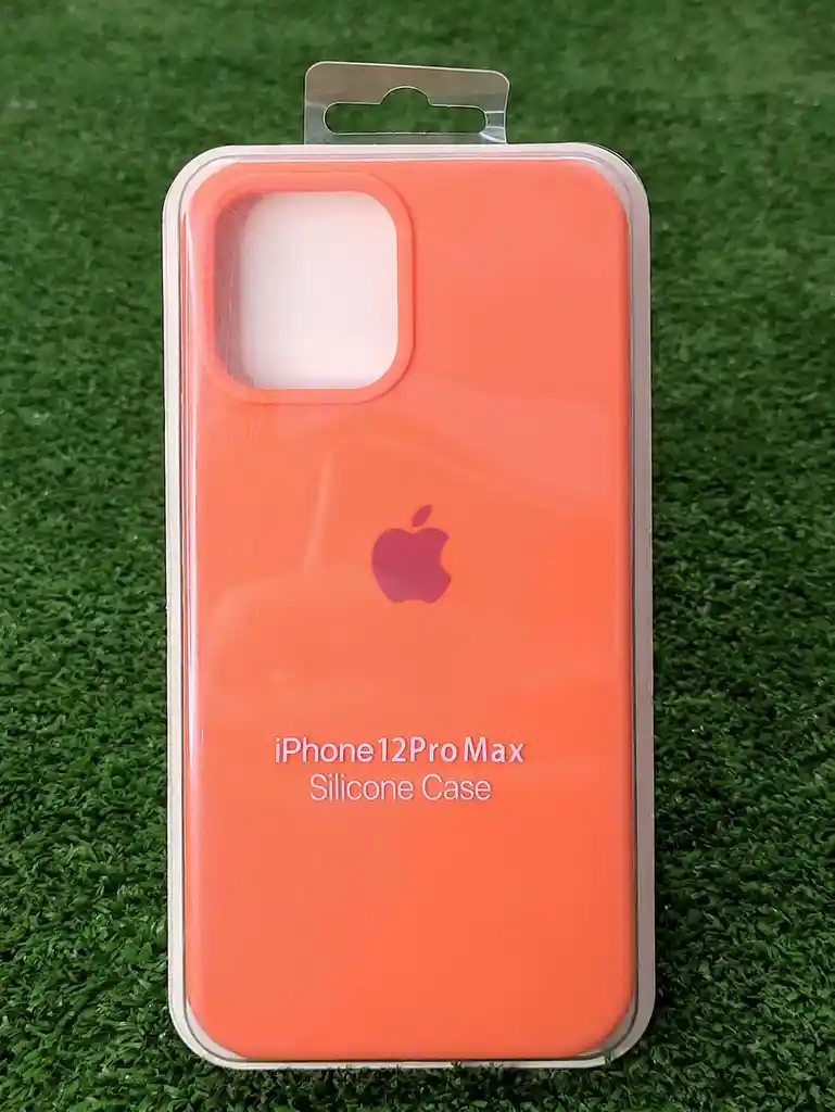 Iphone 12 Pro Max | Forro Protector| Silicone Case | Naranja | Iphone | Carcasa | Funda | Anti Humedad