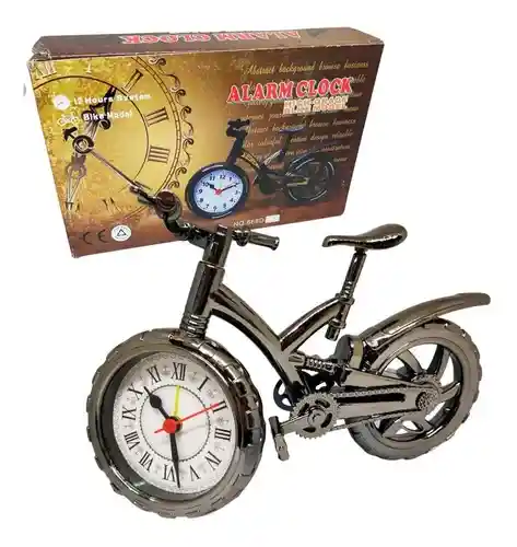 Reloj Despertador De Mesa Motivo Bicicleta Regalo Adorno