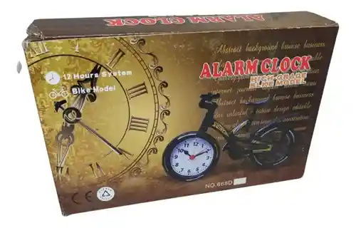 Reloj Despertador De Mesa Motivo Bicicleta Regalo Adorno