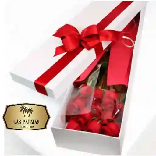 Caja De Rosas X12 Regalo