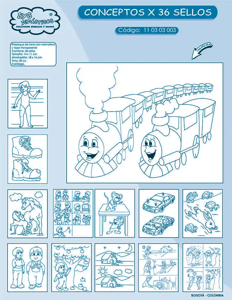 Sellos Conceptos X36 - Sys Didácticos