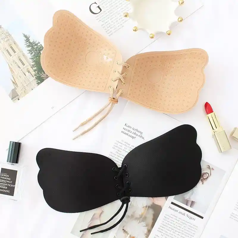 Brasier Sujetador Invisible Adhesivo Strapless Beige C:36