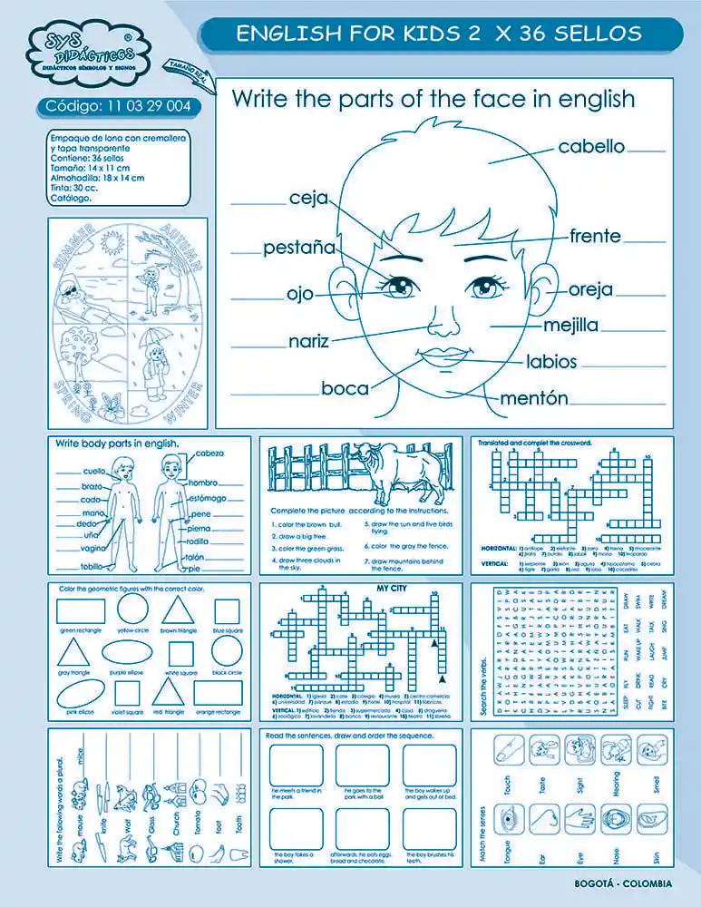 Sellos English For Kids 2 X36 - Sys Didácticos