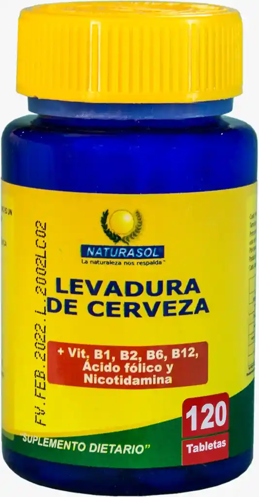 Levadura De Cerveza Naturasol X120 Tabletas