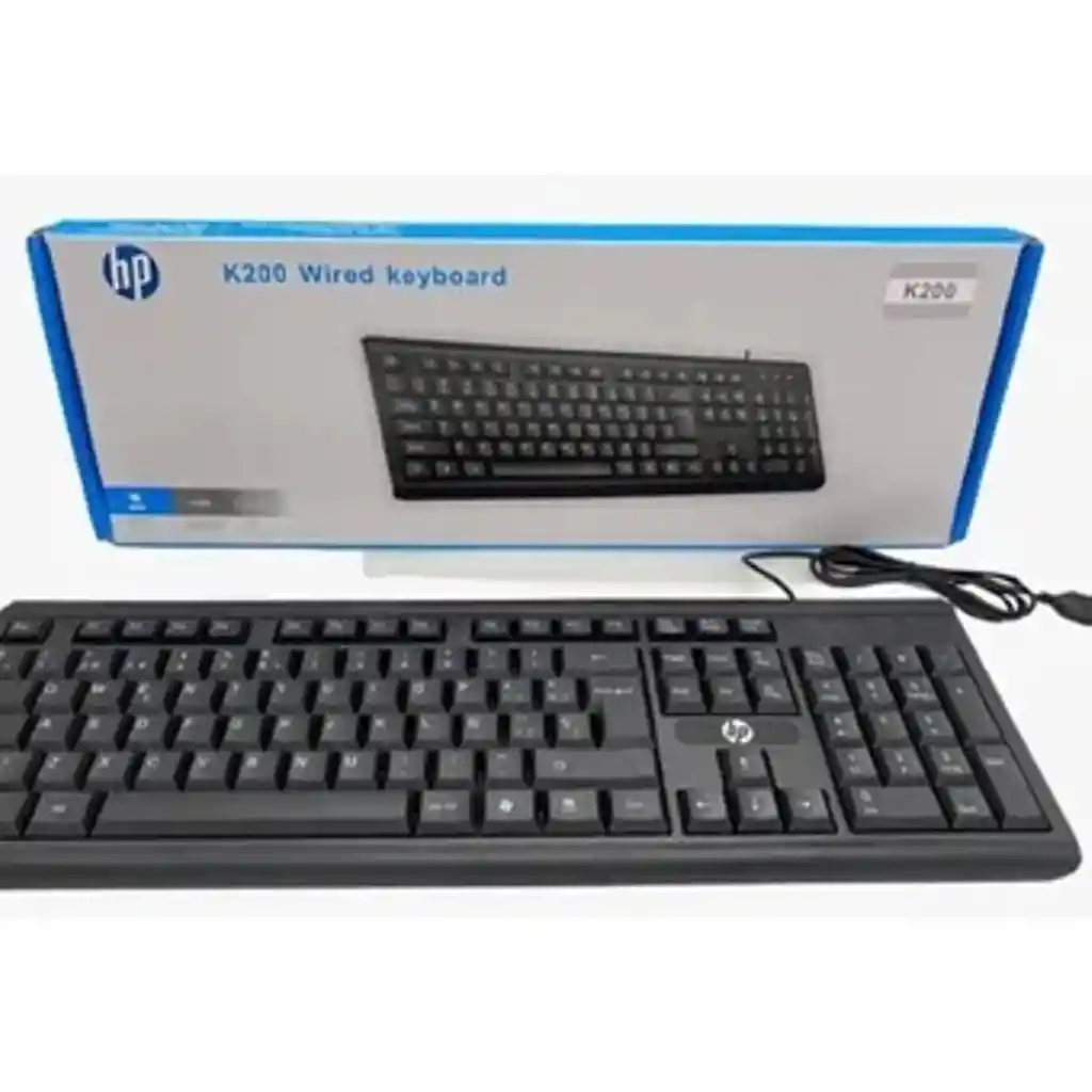 Hp Tecladowired Keyboard Alambrico K200 Usb 107 Teclas