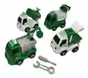 Set De 4 Carros Camiones Truck Construcción Juguete Niños