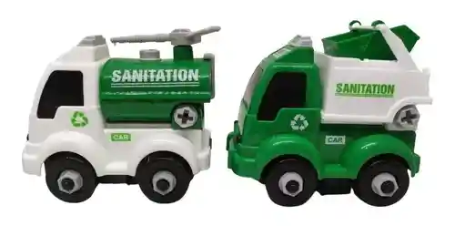 Set De 4 Carros Camiones Truck Construcción Juguete Niños