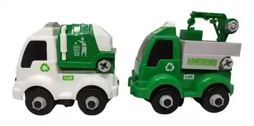 Set De 4 Carros Camiones Truck Construcción Juguete Niños