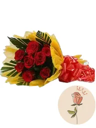 Rosas Rojas X8 En Bouquet