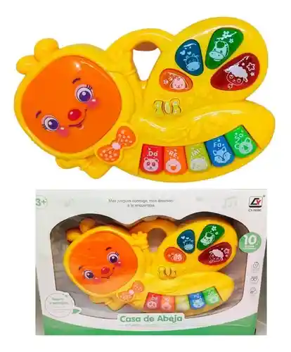 Didáctico Bebe Sonajero Piano Musical Luces Sonido Niños